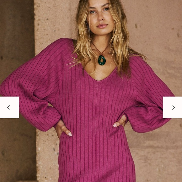 Rosha Sweater Midi Dress Sz M - Picture 2 of 5